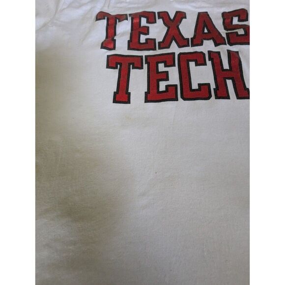 Texas Tech T Shirt L Cotton S/S Vneck Pullover Football NCAA Game Day Collegiate - Picture 4 of 9
